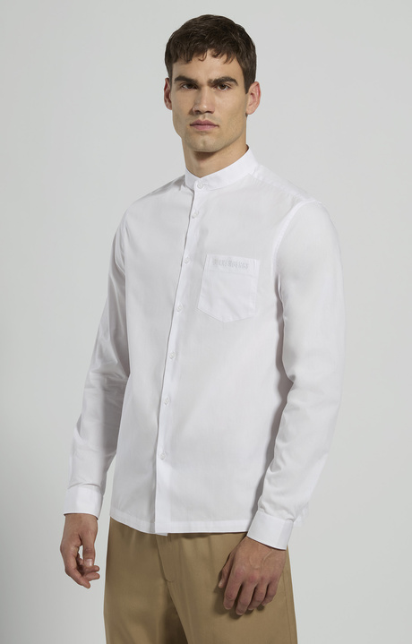 Camicia uomo loose fit, WHITE, hi-res-1