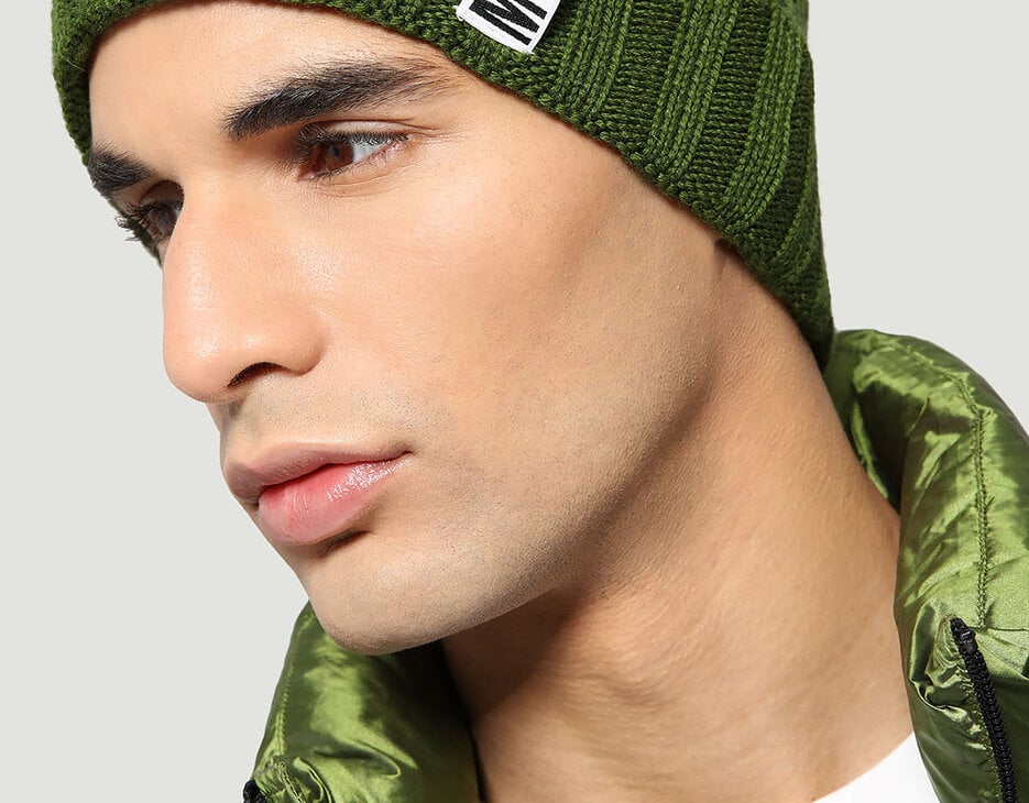 Men's hat with tape, GREEN Men's hat with tape, GREEN, hi-res-1