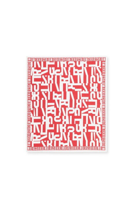 bikkembergs Red Bandana Lettering