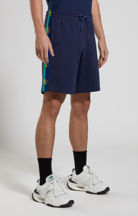 Men's fleece shorts, BLACK IRIS, hi-res-1