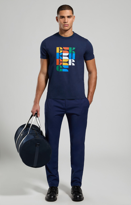 Slim fit men's shirt, BLACK IRIS, hi-res-1