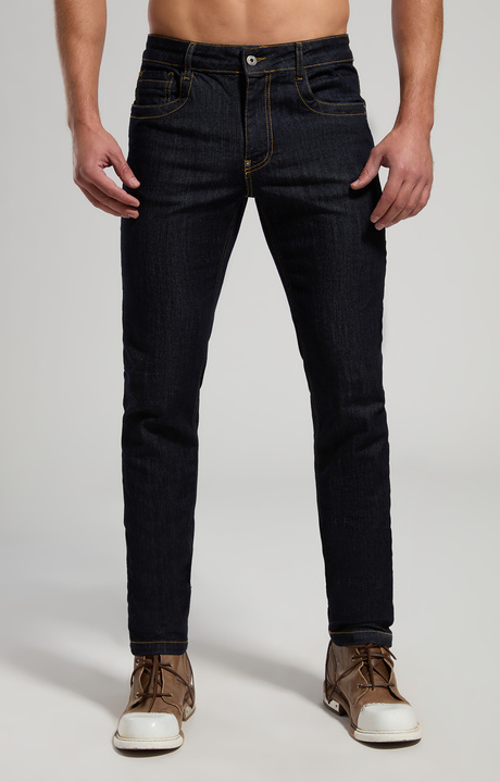Slim fit men's jeans, BLUE DENIM MEDIUM/DARK LAV.3, hi-res-1