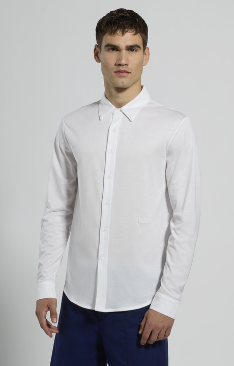 Camicia uomo slim fit, WHITE, hi-res-1