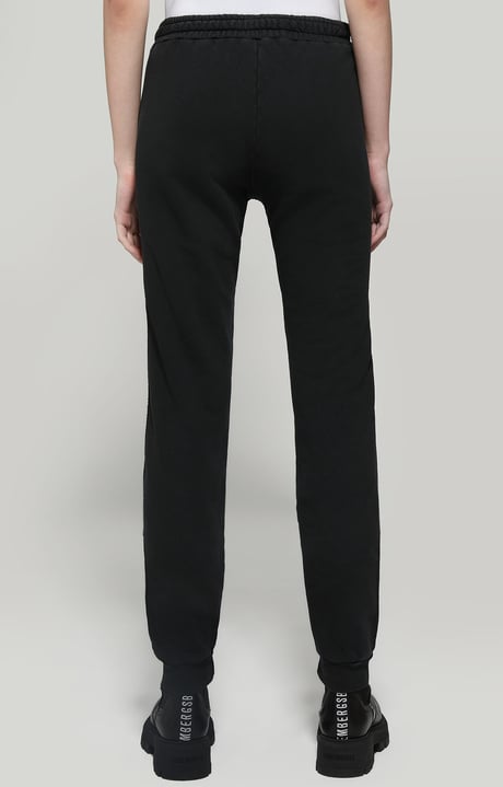 Women's joggers - garment dyed, BLACK Women's joggers - garment dyed, BLACK, hi-res-1