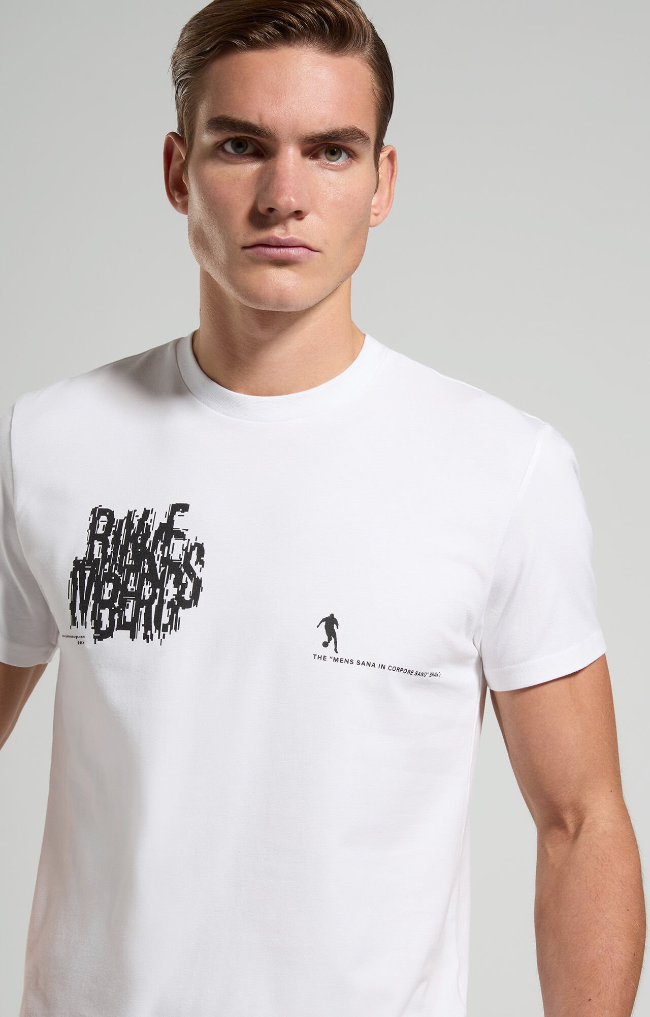 【希少】DirkBikkembergs design shirts Dirk Bikkembergs Men's Tee Shirt Screen Print Soccer Logo