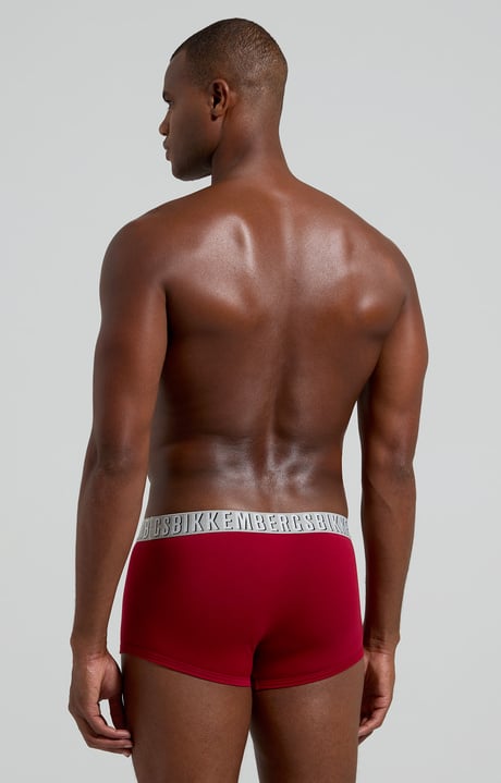 2-pack men's boxers with raised logo, BORDEAUX 2-pack men's boxers with raised logo, BORDEAUX, hi-res-1
