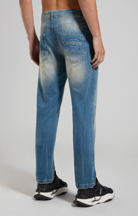 Regular fit men's jeans, L5 BLUE DENIM, hi-res-1