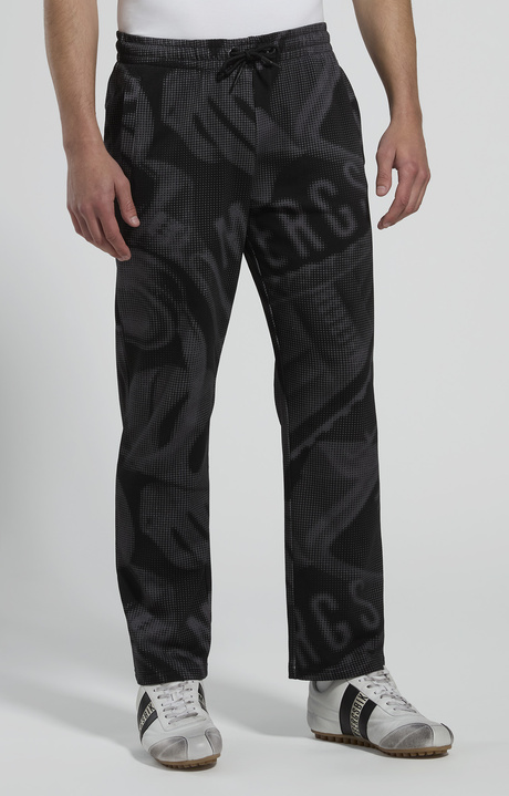 Men's camo-effect joggers, BLACK, hi-res-1