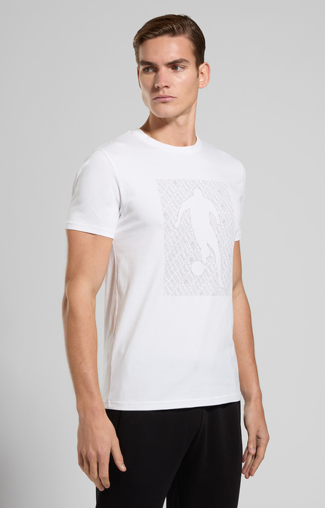 Men's slim fit T-shirt, WHITE, hi-res-1