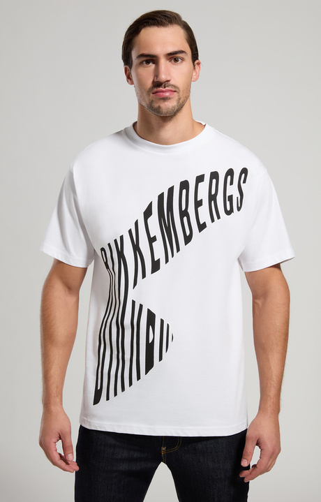 Men's print jersey T-shirt, WHITE, hi-res-1