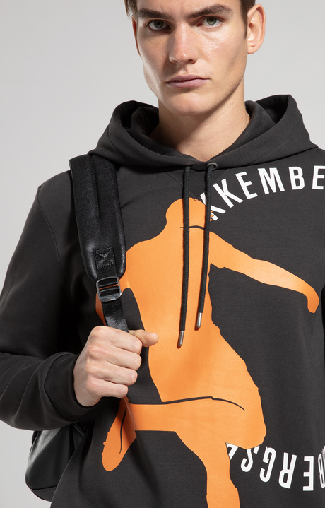 Men's hoodie sweatshirt, PIRATE BLACK, hi-res-1