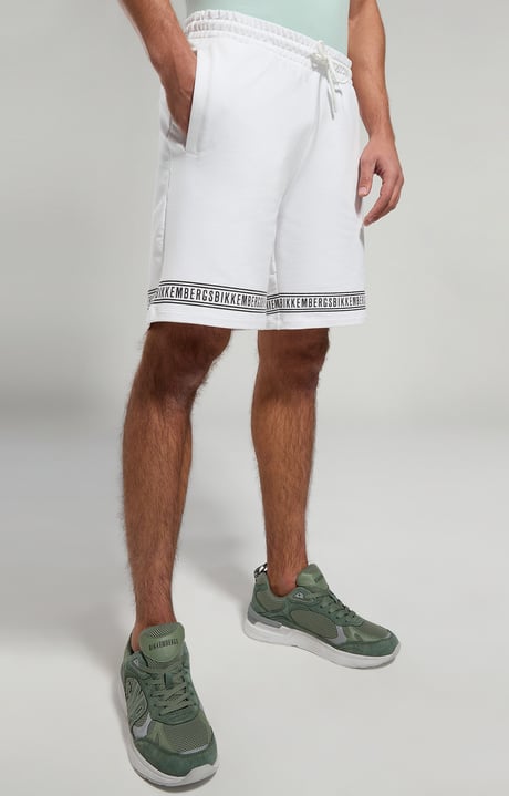 Pantaloncini uomo tape, WHITE, hi-res-1