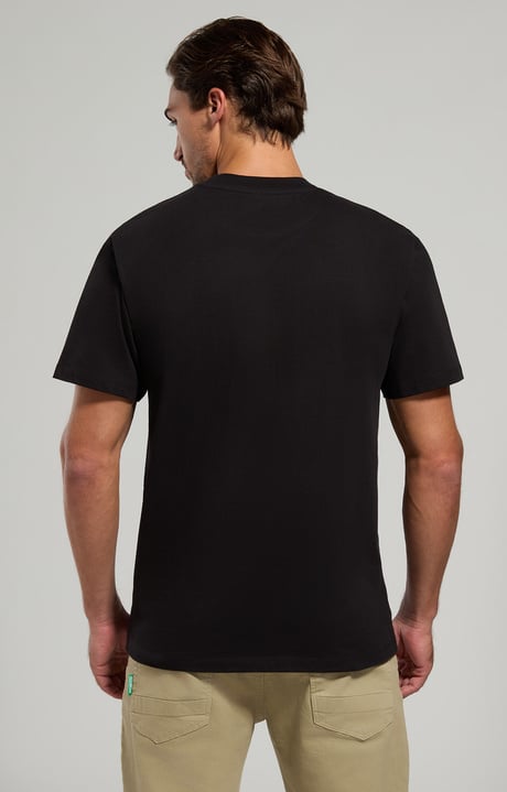 T-shirt uomo stampata, BLACK, hi-res-1