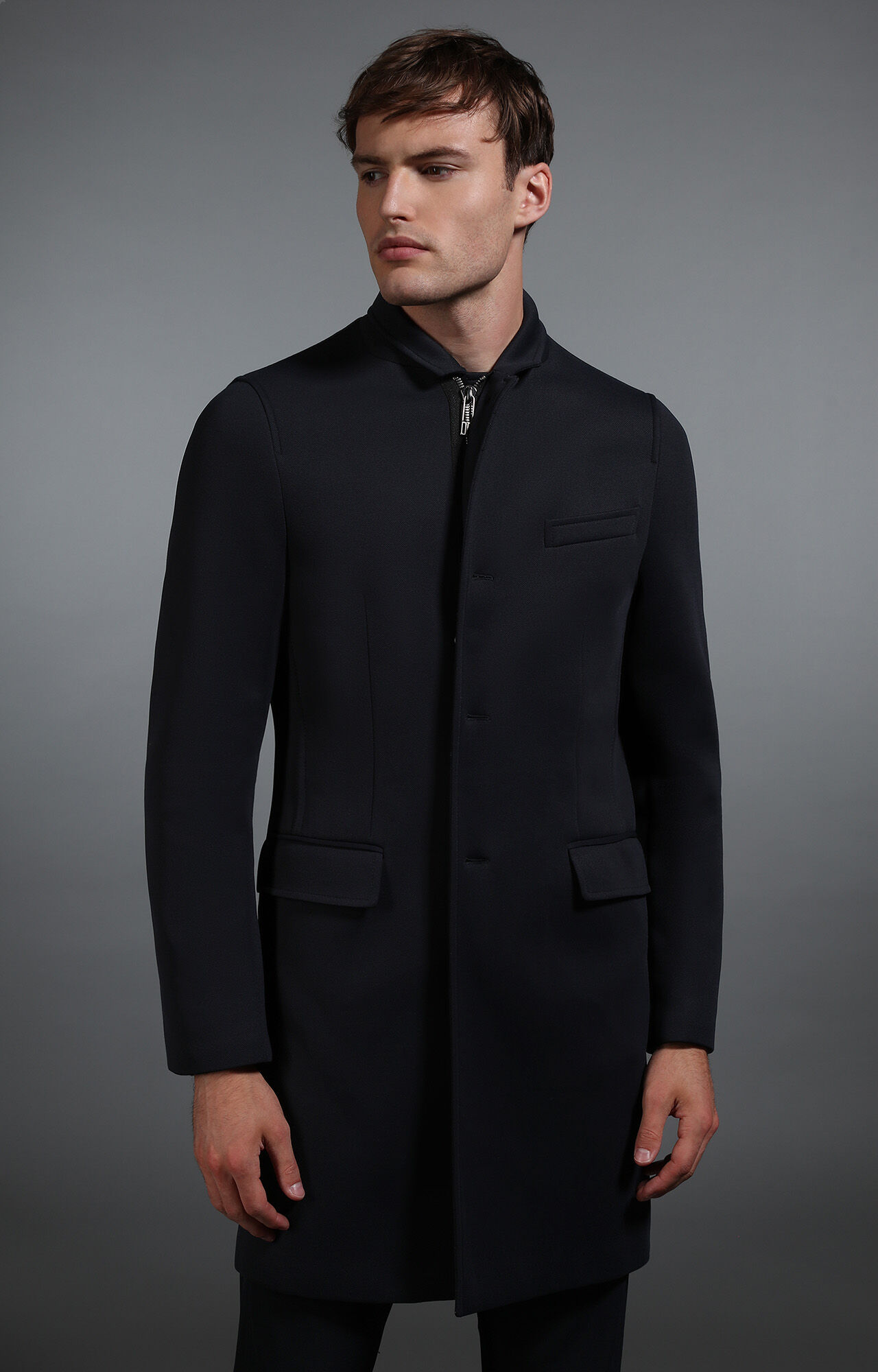 Blue Men's navy coat | Bikkembergs