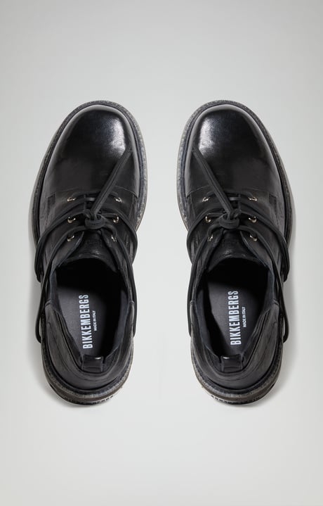 Men&rsquo;s Met Hole lace-up shoes, BLACK, hi-res-1