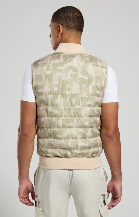 Reversible men's vest, OLIVE GREY, hi-res-1