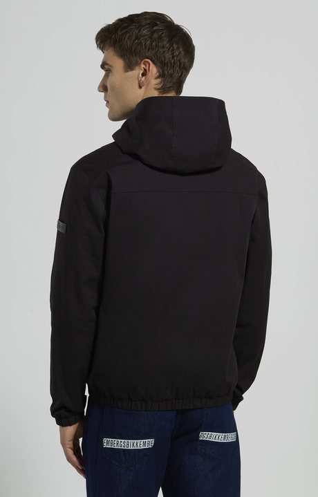 Men's hooded jacket, BLACK, hi-res-1