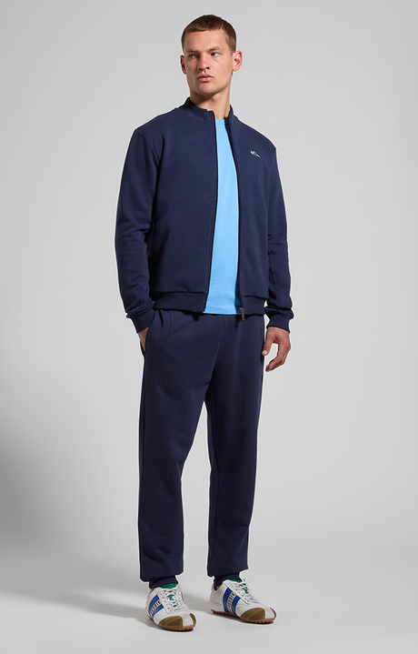 Men&rsquo;s joggers with embroidered flap, BLACK IRIS, hi-res-1