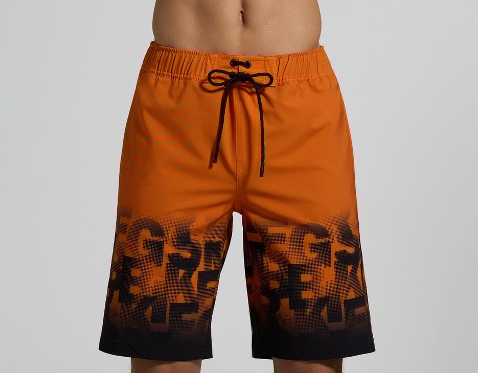 Men's long boardshorts, ORANGE Men's long boardshorts, ORANGE, hi-res-1