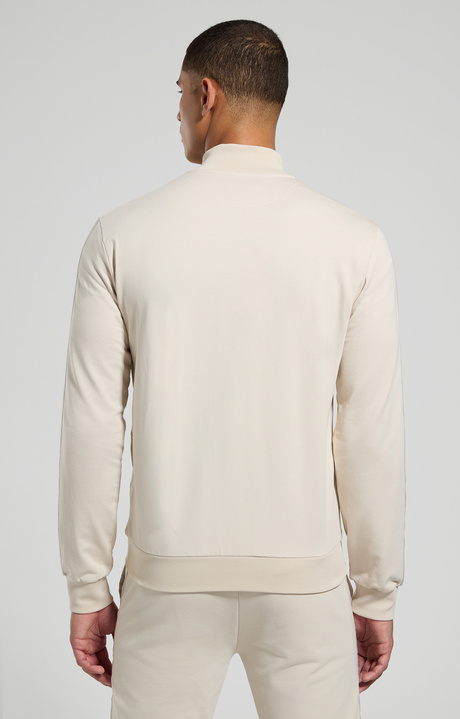 Felpa uomo con zip, MOONBEAM, hi-res-1