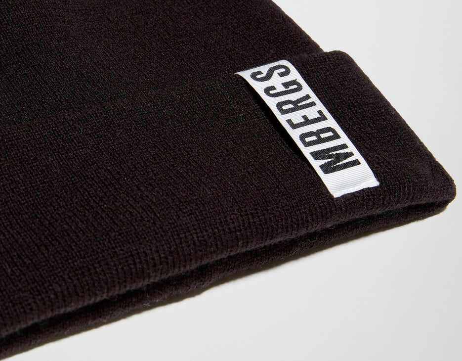 Men's beanie, BLACK Men's beanie, BLACK, hi-res-1