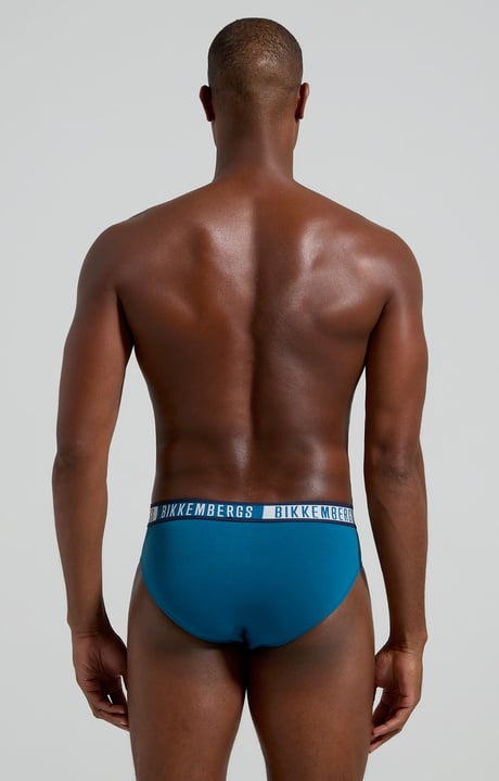 3-pack men's briefs with jacquard logo, BLUE 3-pack men's briefs with jacquard logo, BLUE, hi-res-1