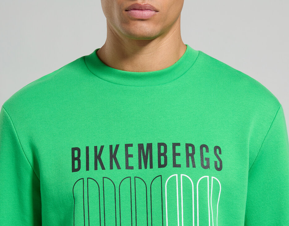 Men's round neck sweatshirt, CLASSIC GREEN Men's round neck sweatshirt, CLASSIC GREEN, hi-res-1