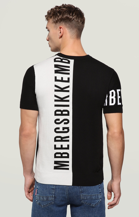 Maglia uomo a maniche corte, BLACK/GREY/WHITE, hi-res-1