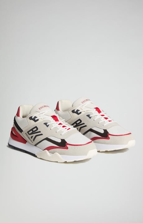 Retro men's sneakers, OFF WHITE Retro men's sneakers, OFF WHITE, hi-res-1