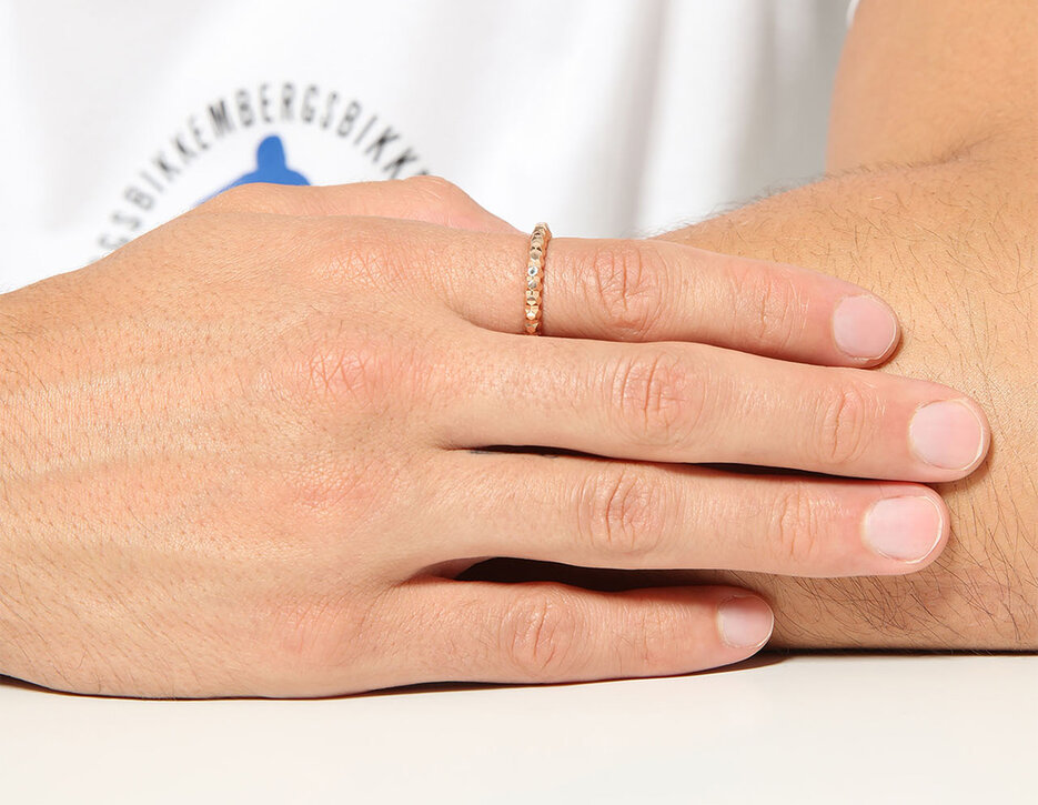 Bikkembergs multifaceted ring with diamond, 380 Bikkembergs multifaceted ring with diamond, 380, hi-res-1