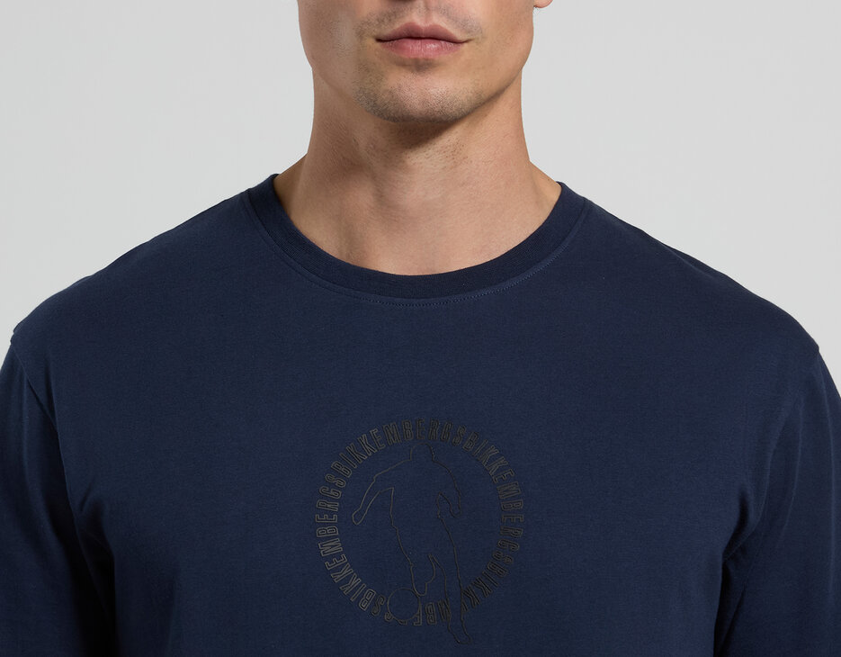 Men's cotton jersey T-shirt, BLACK IRIS, hi-res-1