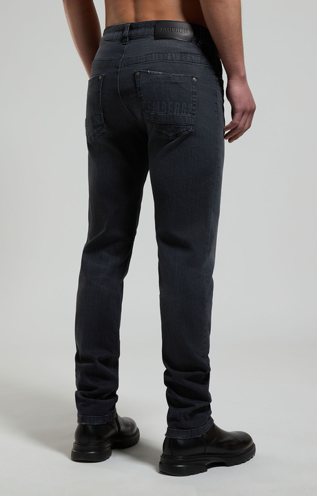 Slim fit men's jeans, BLACK, hi-res-1