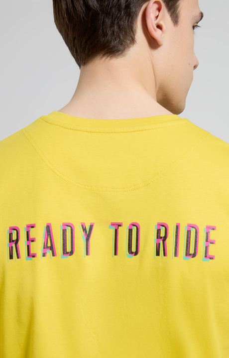 Men's Ready to Ride print T-shirt, SULPHUR, hi-res-1
