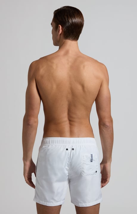 Men's swim shorts, WHITE Men's swim shorts, WHITE, hi-res-1