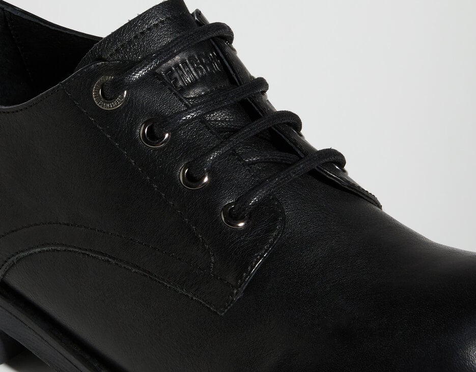 Men’s Vintage lace-up shoes, BLACK Men’s Vintage lace-up shoes, BLACK, hi-res-1