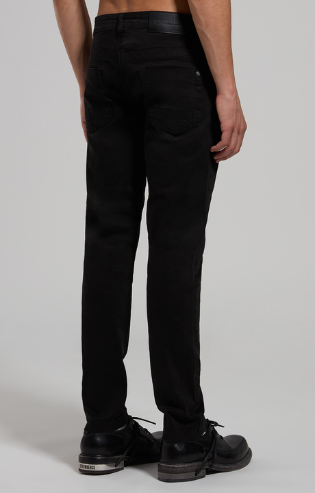 Men's slim fit 5-pocket pants, METEORITE BLACK, hi-res-1