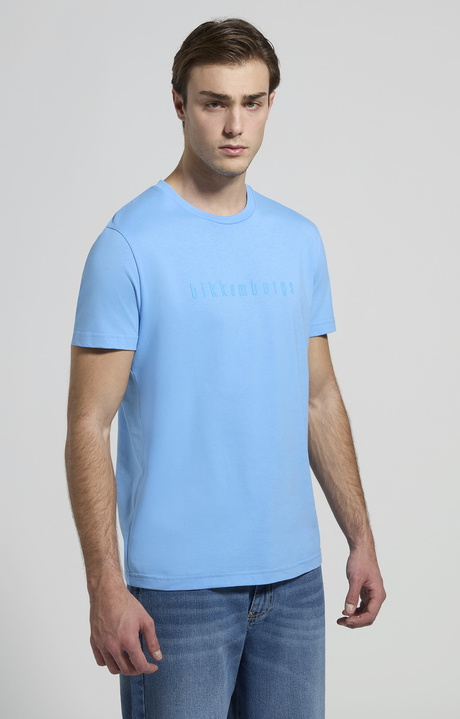 Men's tonal print T-shirt, LITTLE BOY BLUE, hi-res-1
