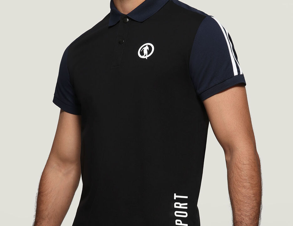 Men's Polo Shirts Asymmetrical And Printed | Bikkembergs