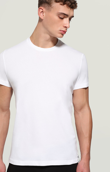 Men's T-shirt optical print, OPTICAL WHITE, hi-res-1