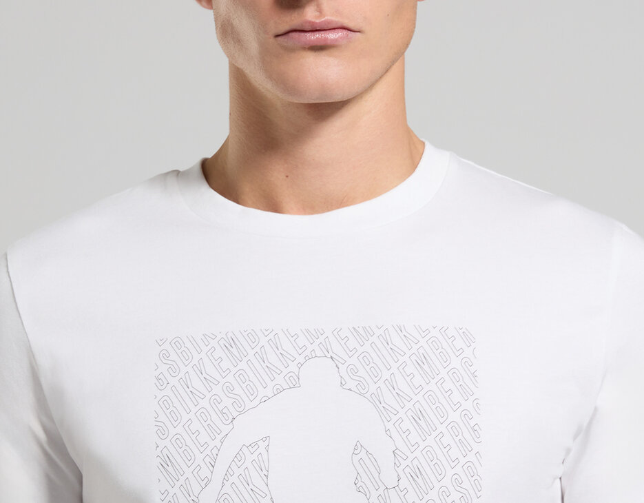 Men's slim fit T-shirt, WHITE Men's slim fit T-shirt, WHITE, hi-res-1