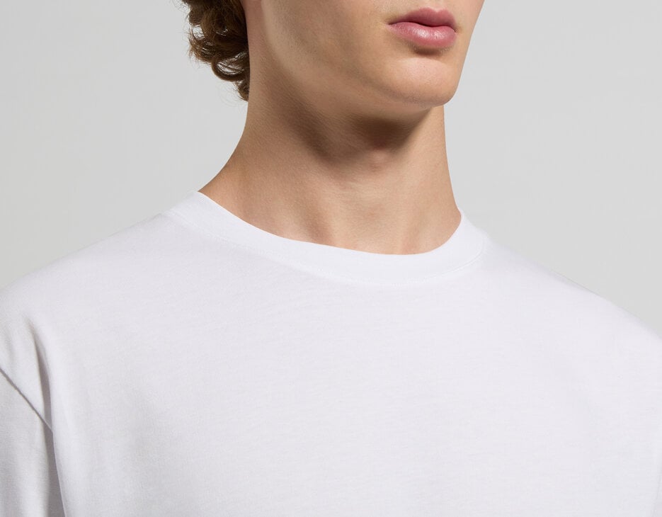 Men’s T-shirt with bold back print, WHITE Men’s T-shirt with bold back print, WHITE, hi-res-1