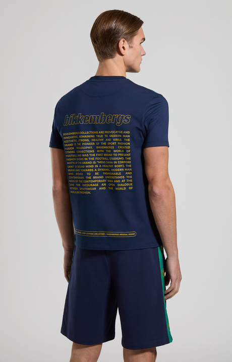 T-shirt uomo slim multi stampe, BLACK IRIS, hi-res-1