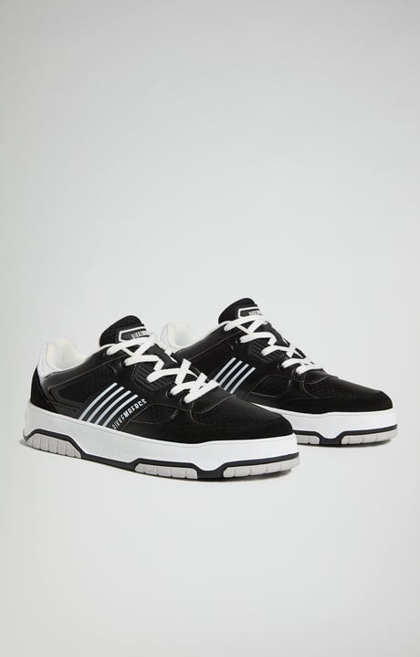 B4SK3T men's sneakers, BLACK B4SK3T men's sneakers, BLACK, hi-res-1