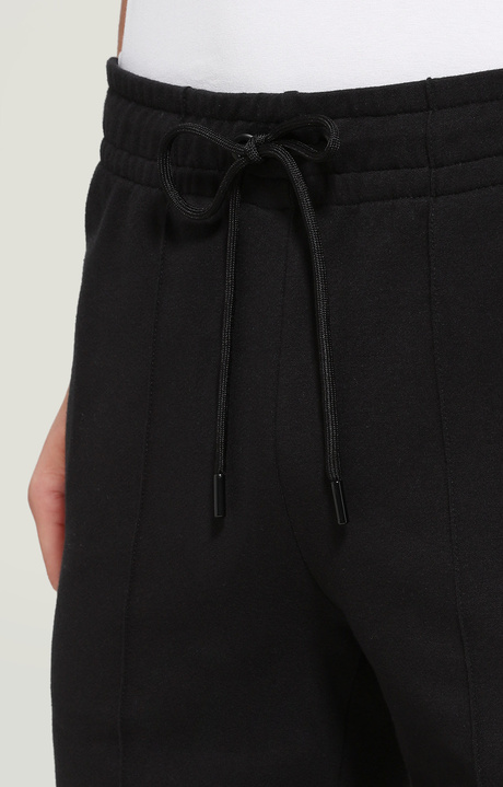Pantaloni tuta uomo in felpa, BLACK, hi-res-1