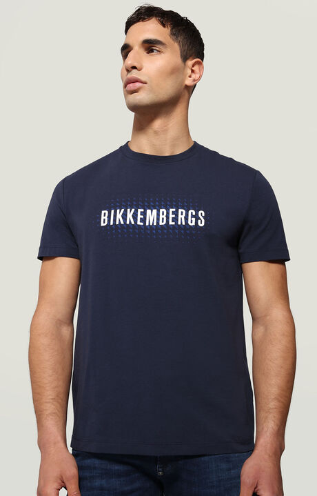 BIKKEMBERGS LOGO T-SHIRT NAVY & BLUE