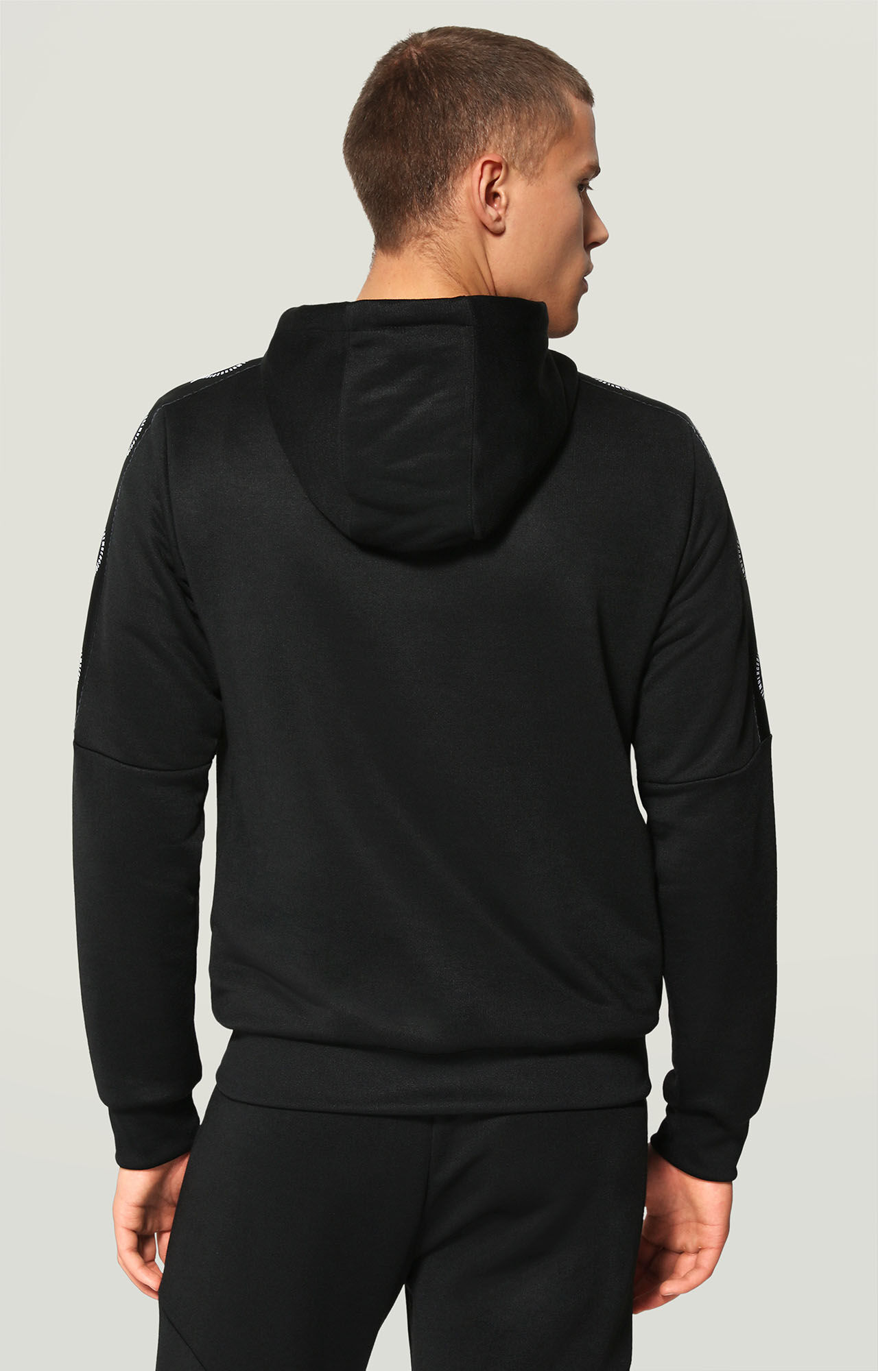 Black Technical sweatshirt with side bands | Bikkembergs