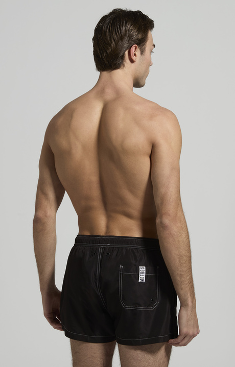 Men&rsquo;s printed swim shorts, BLACK, hi-res-1