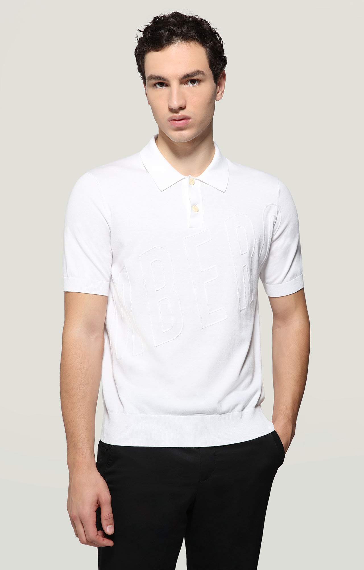 Men's polo shirts asymmetrical and printed | Bikkembergs