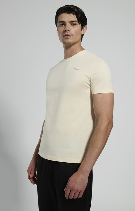 Men's back-print T-shirt, MARSHMALLOW, hi-res-1