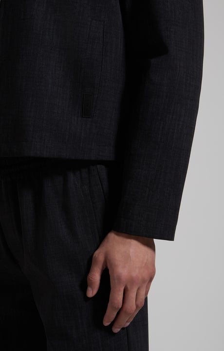 Men’s jacket in Punto Milano, BLACK, hi-res-1